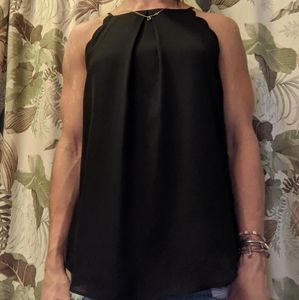 Scallop hem tank top